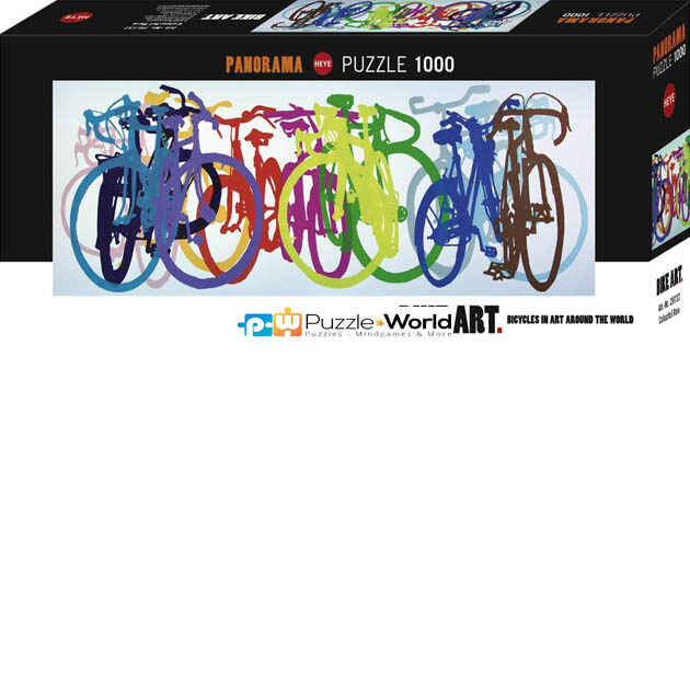 Bike Art - Colourful Row (Panorama)