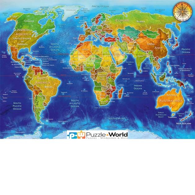 World Geo-Political Map