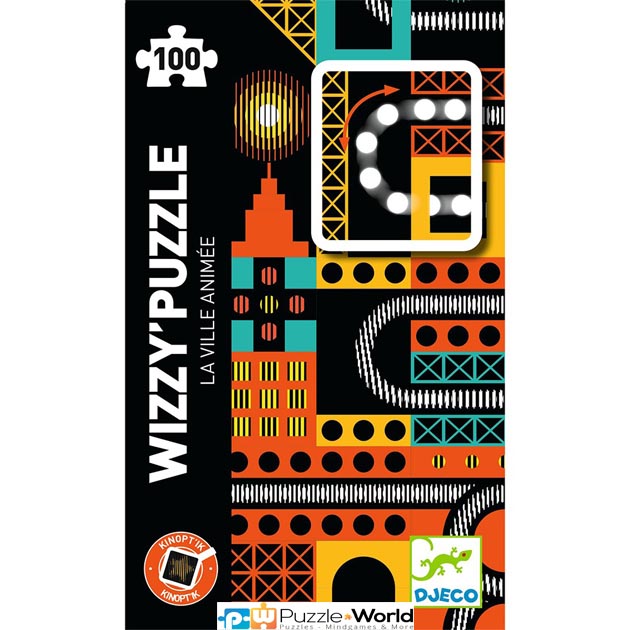 Puzzle Twist σε κουτί (100 pcs) “H πόλη που δεν κοιμάται ποτέ – εφέ κίνησης”