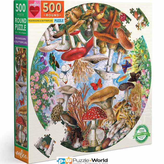 Mushrooms & Butterflies (500 pcs)