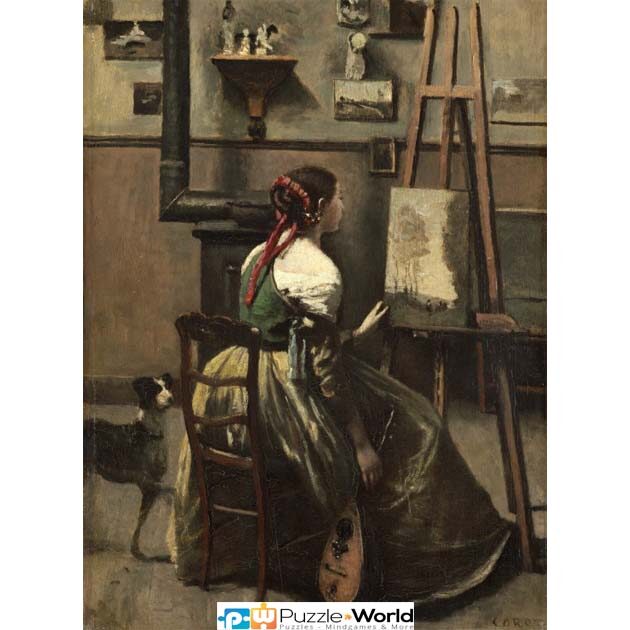 Jean-Baptiste-Camille Corot: The Artist's Studio, 1868 (2000 pcs)