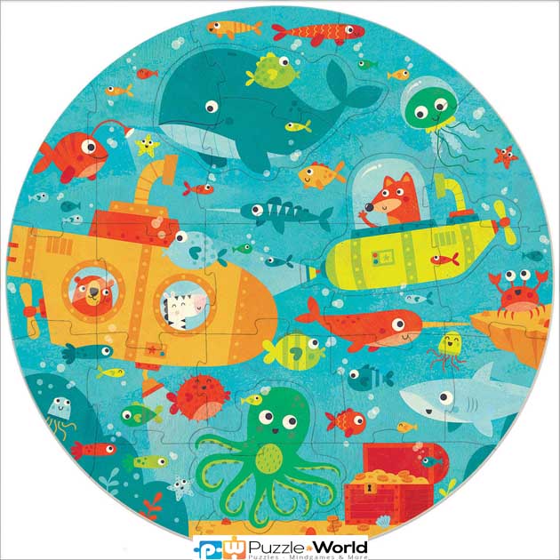 Under the Sea Round Puzzle (28 pcs) - Image 2