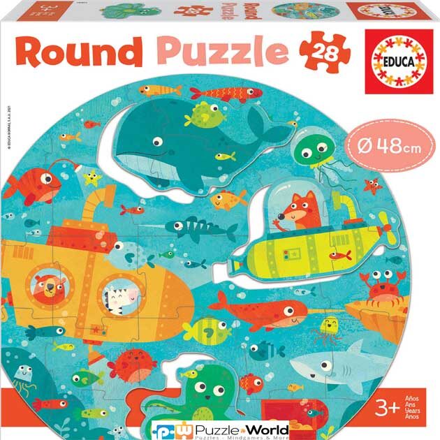 Under the Sea Round Puzzle (28 pcs)