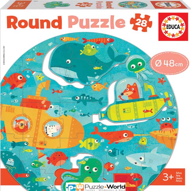Under the Sea Round Puzzle (28 pcs)