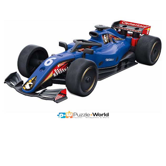 Science Build: Blue Racing Car -Set Construction (100 pcs) - Image 2