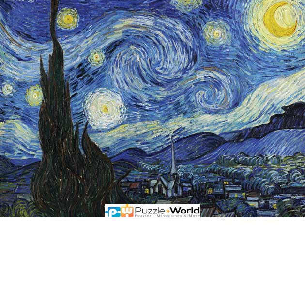 Vincent van Gogh: Starry Night, 1889 - Houses at Auvers, 1890 (2X500 pcs) - Image 2