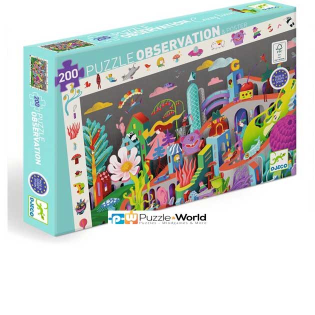 Puzzle Observation: Crazy Town (200pcs)