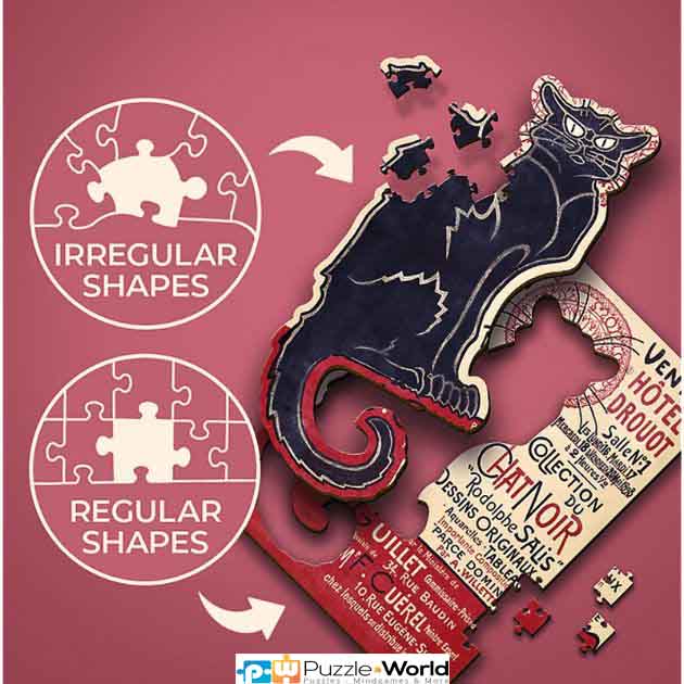 Wooden Puzzle - The Black Cat (200 pcs) - Image 3