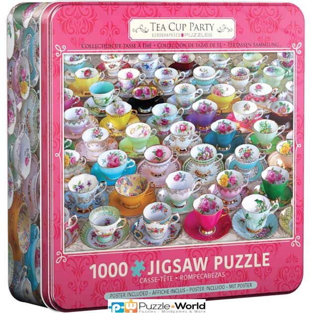 Tea Cup Party (1000 pcs in a metal tin box)