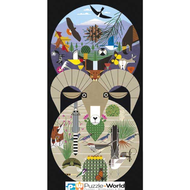 Charley Harper: The California Desert Mountains
