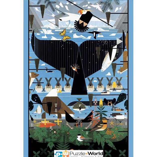 Charley Harper: Glacier Bay, Alaska