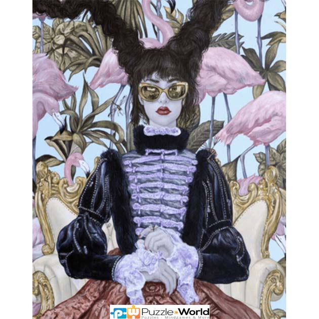 Carlos Gámez de Francisco: Girl with Pink Flamingos - Image 2