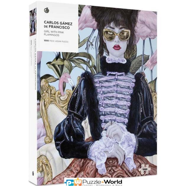 Carlos Gámez de Francisco: Girl with Pink Flamingos