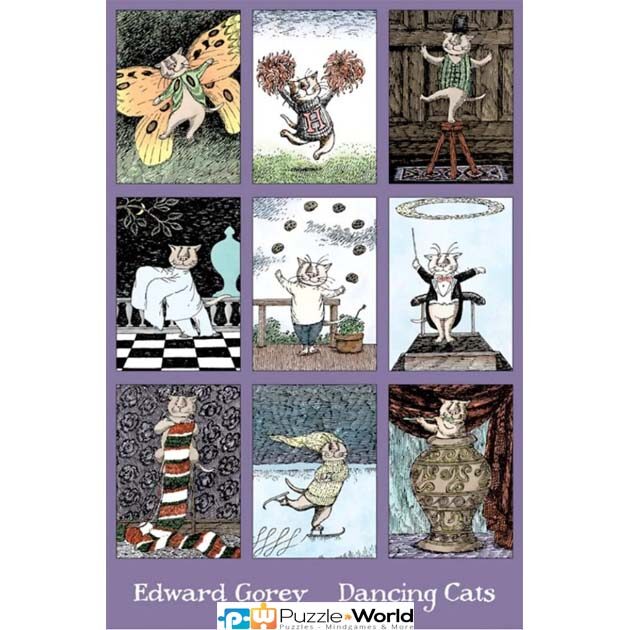 Edward Gorey: Dancing Cats (300 pcs)