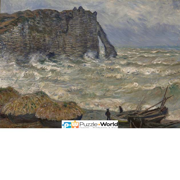 Claude Oscar Monet: Mer agitée à Étretat, 1883