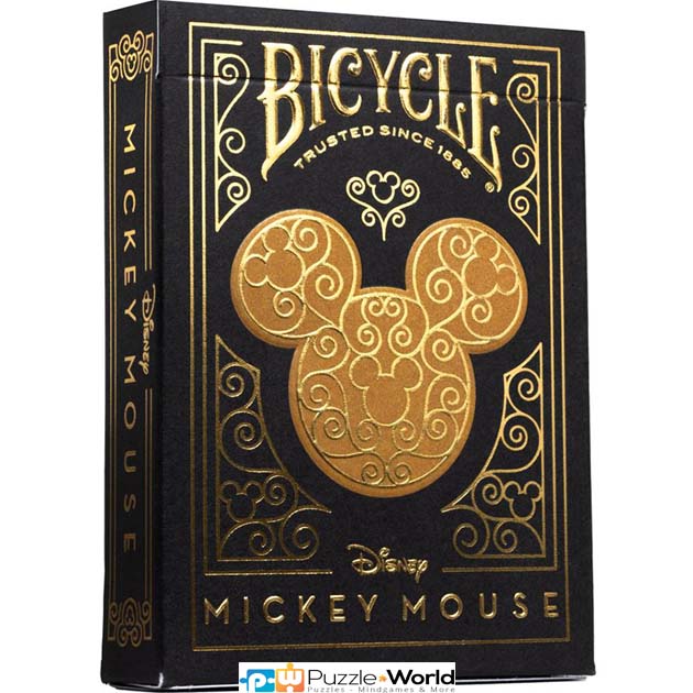 Playnig Cards: Black and Gold Mickey