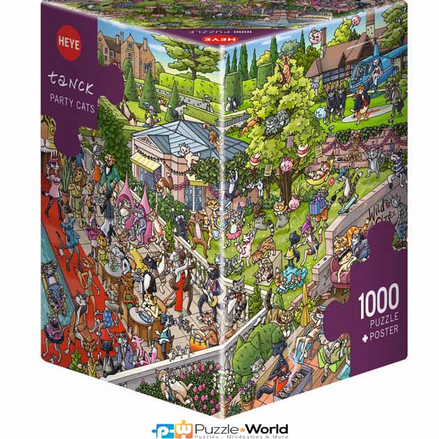 Tanck: Party Cats (Triangular Box - 1000 pcs)