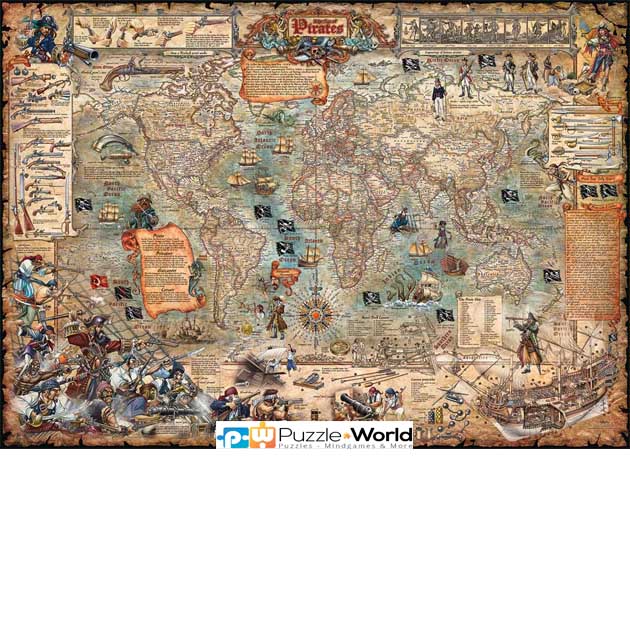 Pirate Map of the World Standard (2000 pcs)
