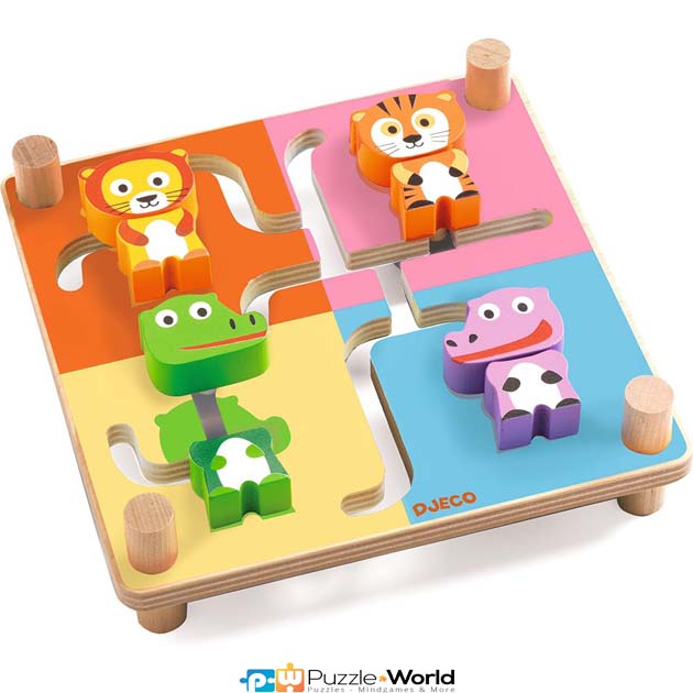 Spinamix: Ξύλινο ταμπλό δεξιοτήτων με Ζωάκια - Image 2