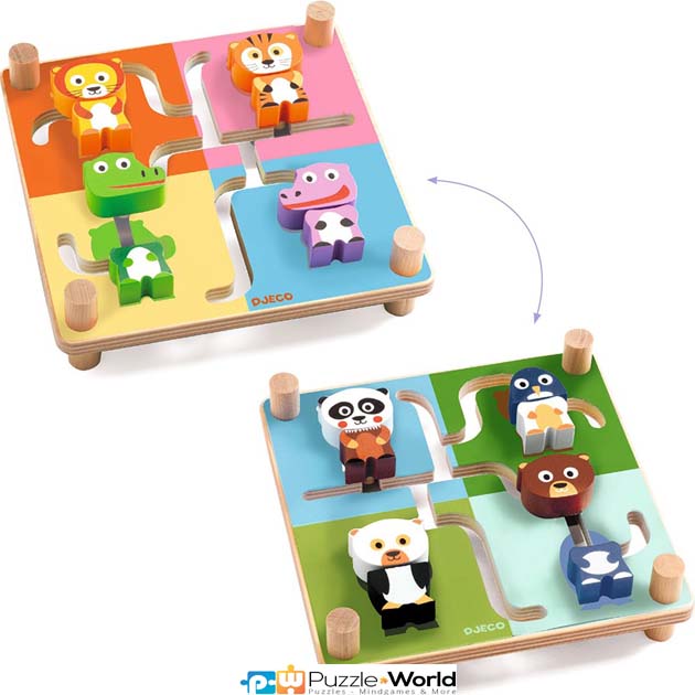 Spinamix: Ξύλινο ταμπλό δεξιοτήτων με Ζωάκια - Image 3