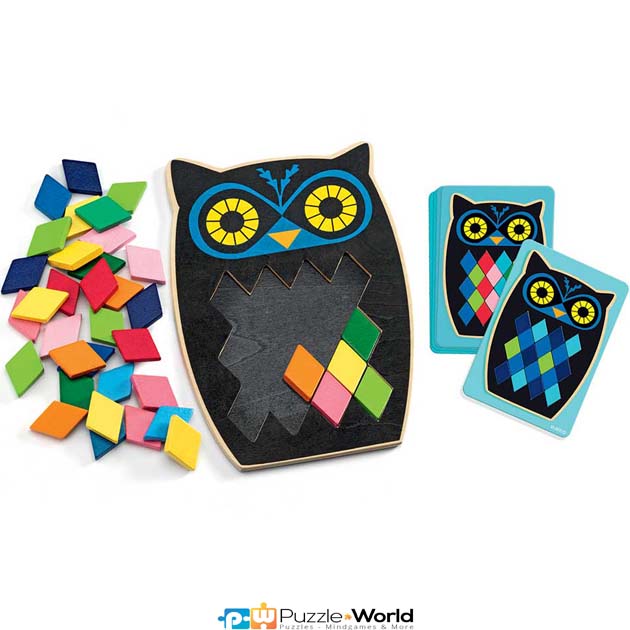 Mosa Boo: Μωσαϊκό με ξύλινα πλακίδια - Κουκουβάγια - Image 2