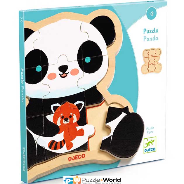 Ξύλινο Παζλ - Panda (9 pcs)