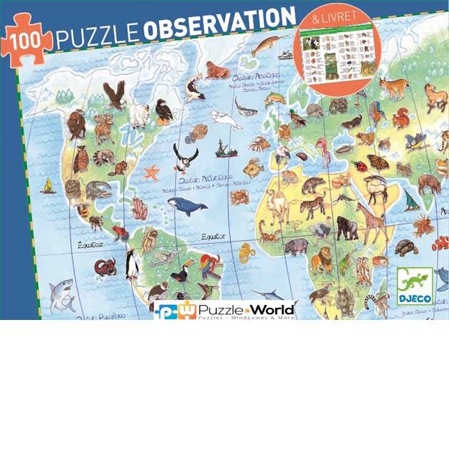 Puzzle Observation: World Animals (100pcs)