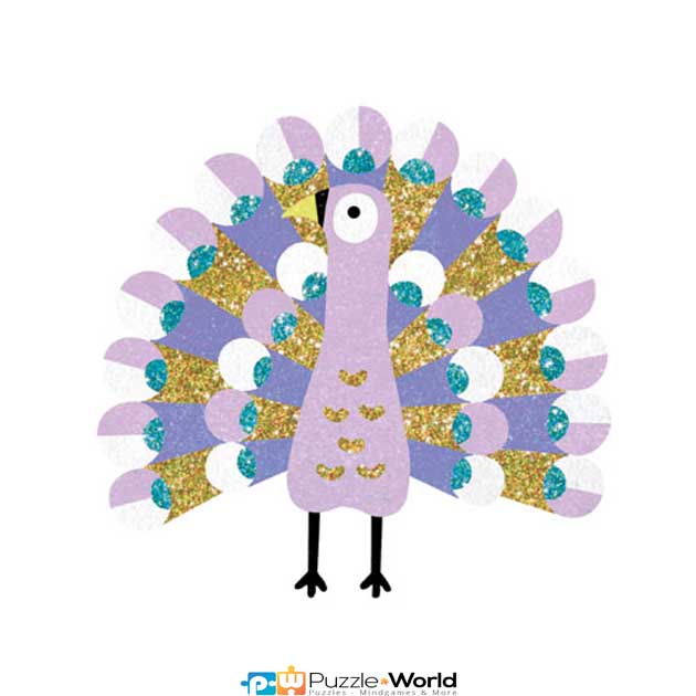 Χρωματίζω με άμμο και Γκλίτερ "Λαμπερά Παγώνια" - Image 5