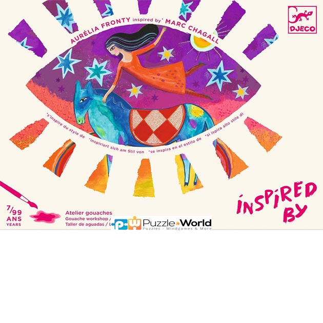 Inspired by Marc Chagall - Ζωγραφική με νερομπογιές  - Σουρεαλισμός