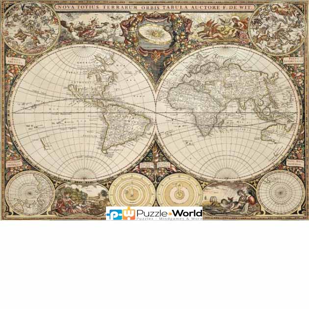 Vintage World Map - Gold Edition (1500 pcs)