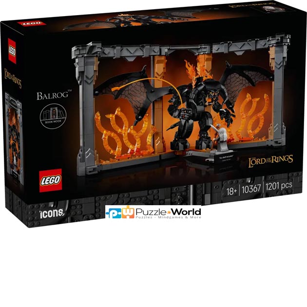 Lego Icons: The Lord Of The Rings - Balrog Book Nook (1201 pcs)