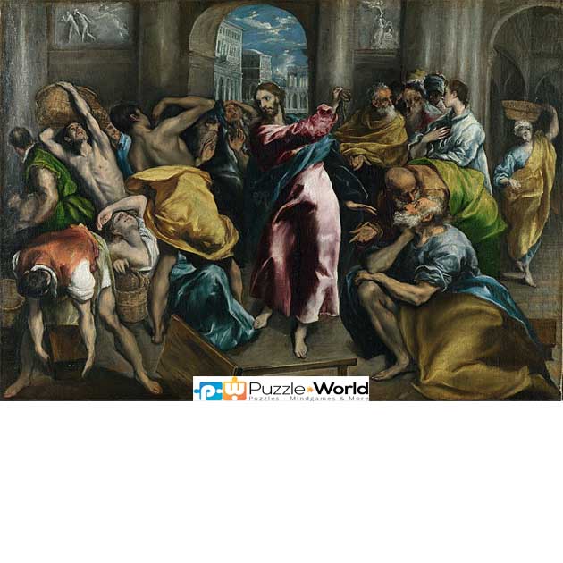 El Greco: Christ Driving the Traders from the Temple (1500 pcs)