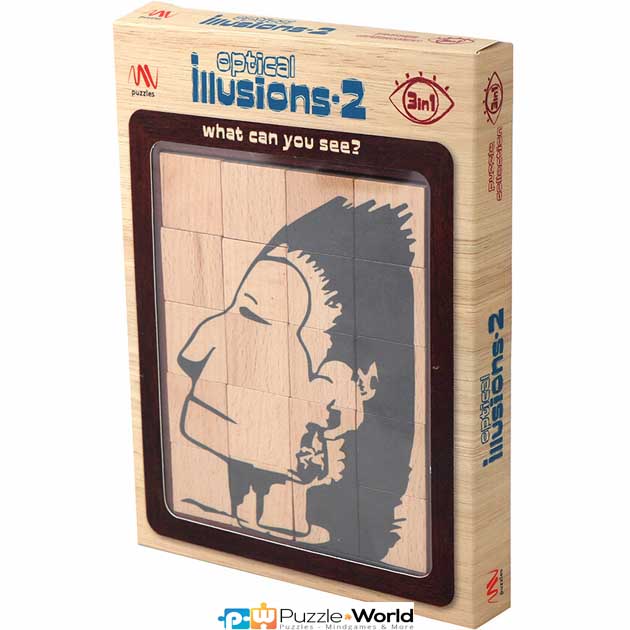 Optical Illusion Puzzle 3 in 1 Vol. 2 - What Can You See?
