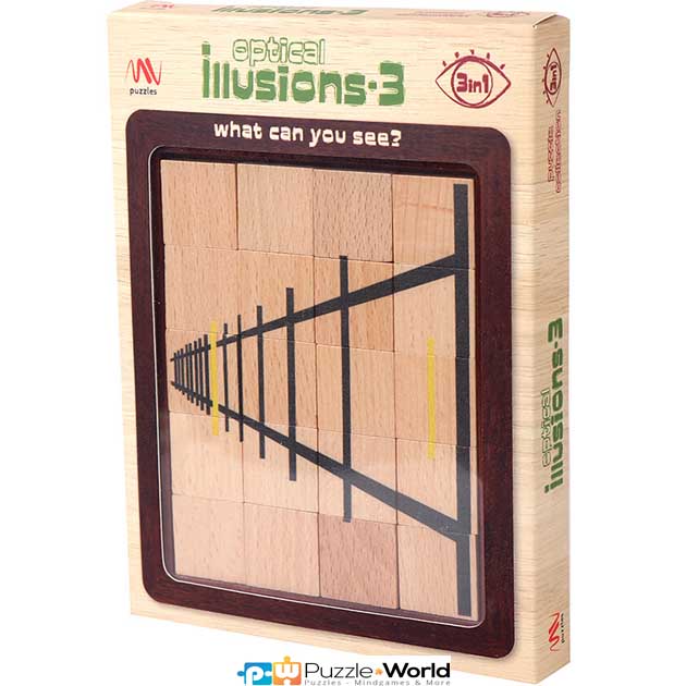 Optical Illusion Puzzle 3 in 1 Vol. 3 - What Can You See?