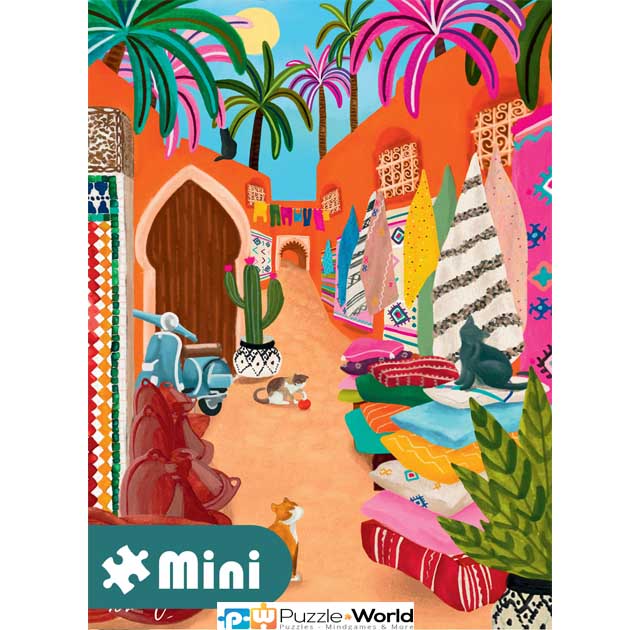 Nolwenn Studio: Souk de Marrakech (Mini Puzzle - 96pcs) - Image 3