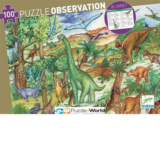Puzzle Observation: Dinosaures (100pcs)