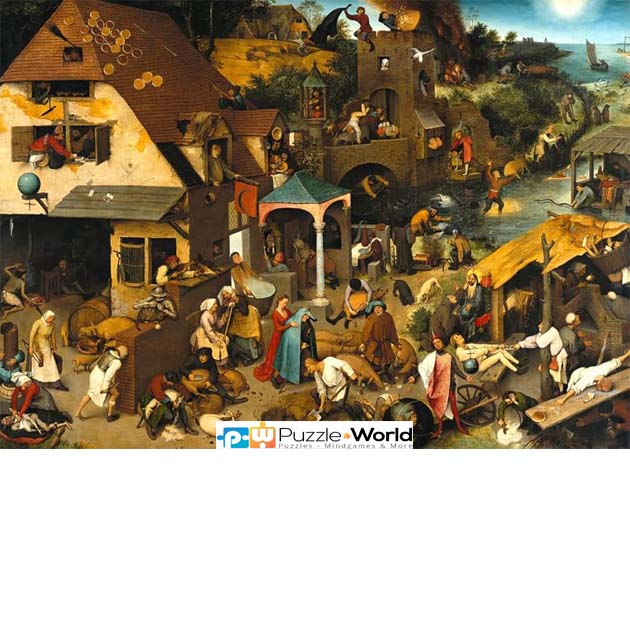 Pieter Bruegel The Elder: Les Proverbes Flamands