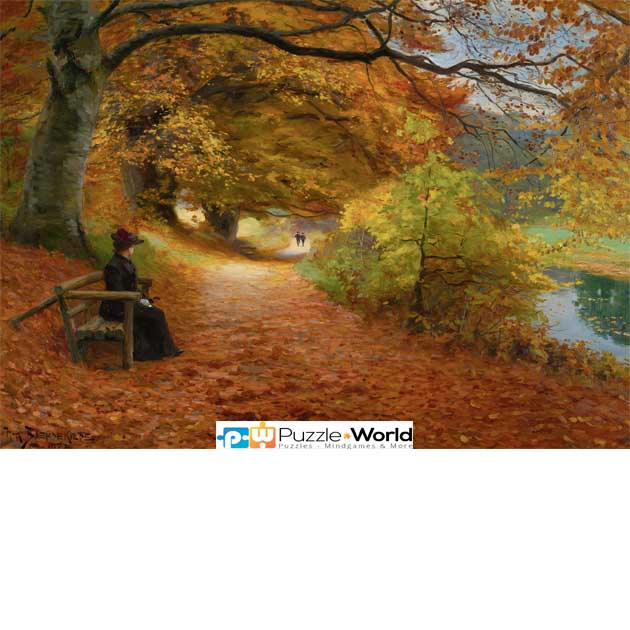 Hans Andersen Brendekilde: A Wooded Path in Autumn