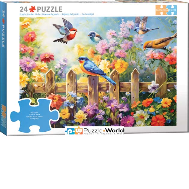 Playful Garden Birds (24 pcs)