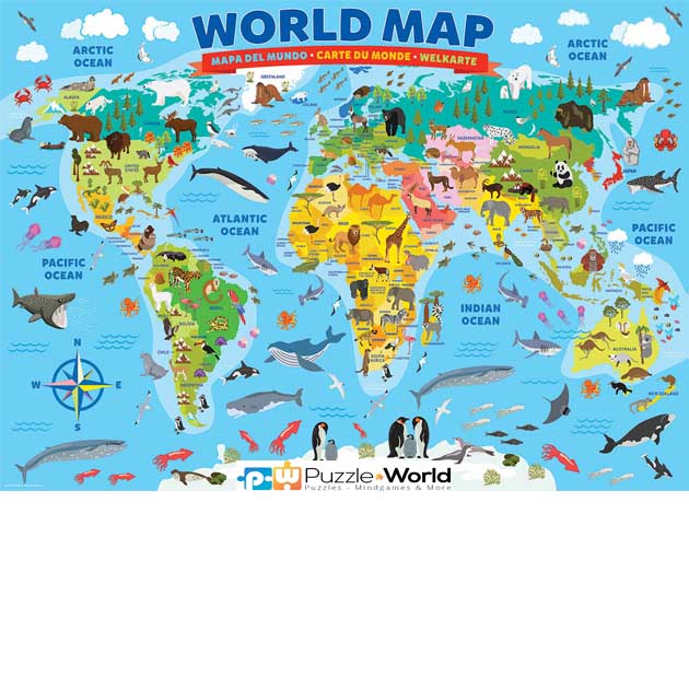 Map of The World (100 pcs)