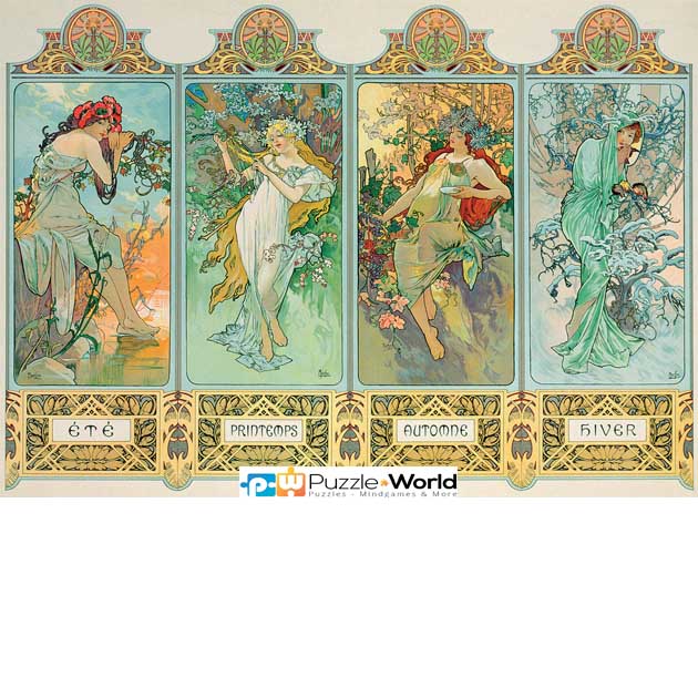 Alphonse Mucha: The Four Seasons (Variant 3)