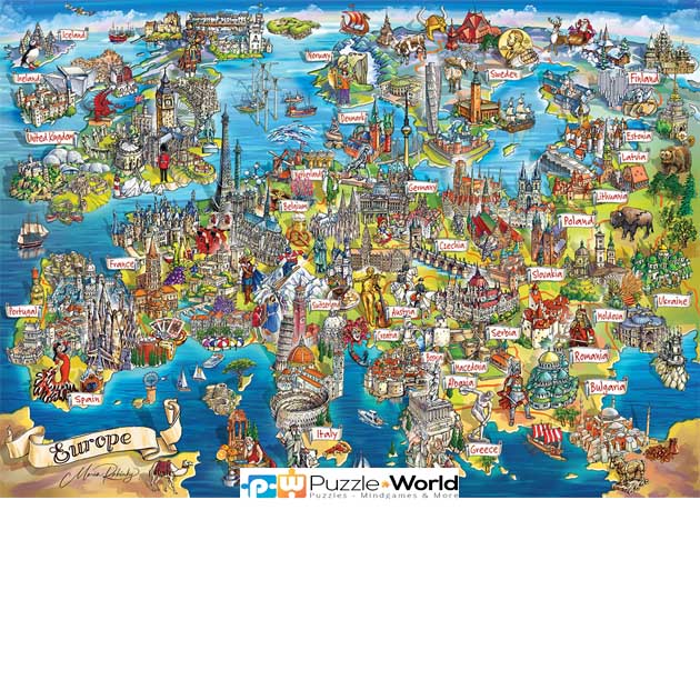Crazy Map of Europe (2000 pcs)