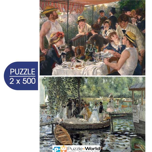 Auguste Pierre Renoir: Luncheon of the Boating Party - La Grenouillère (2X500 pcs)
