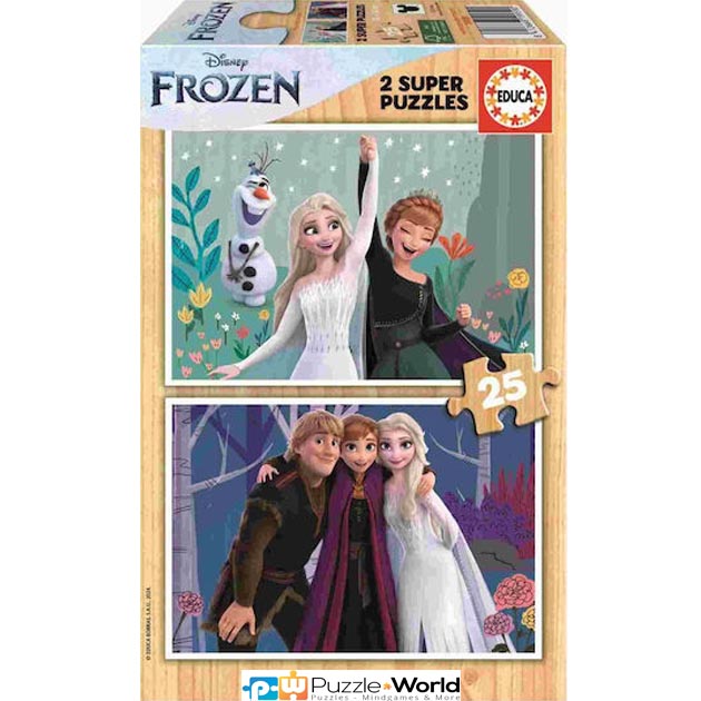 Frozen – Wooden Puzzle (2X25 pcs)