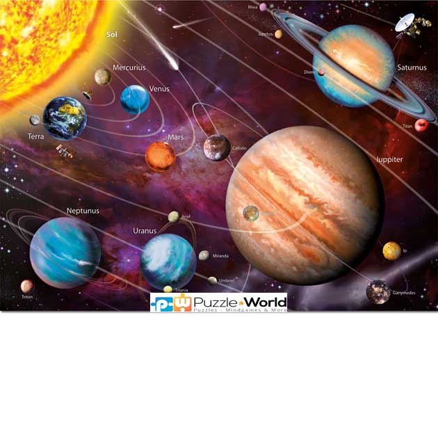 Neon Puzzle - Solar System (Glow in the Dark)