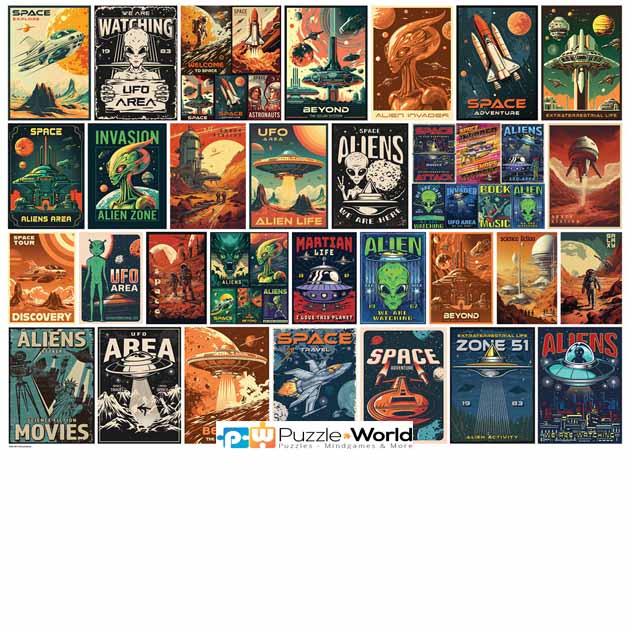 Vintage Alien Posters