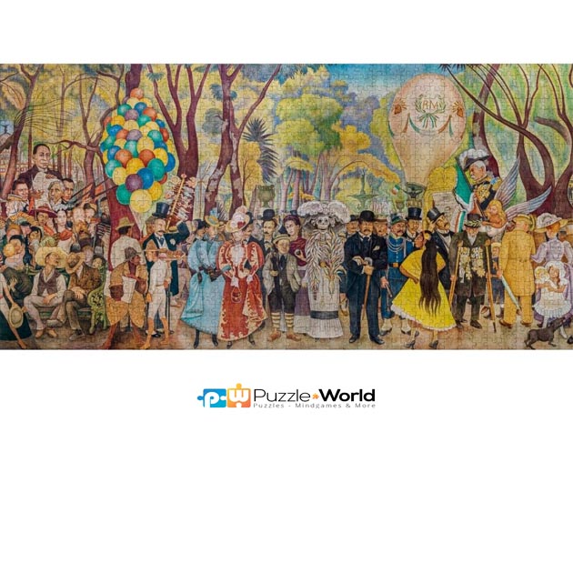 Diego Rivera: Dream of a Sunday Afternoon in Alameda Park (Panorama) - Image 2
