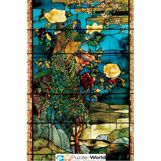 John La Farge: Peacocks and Peonies II (500 pcs)