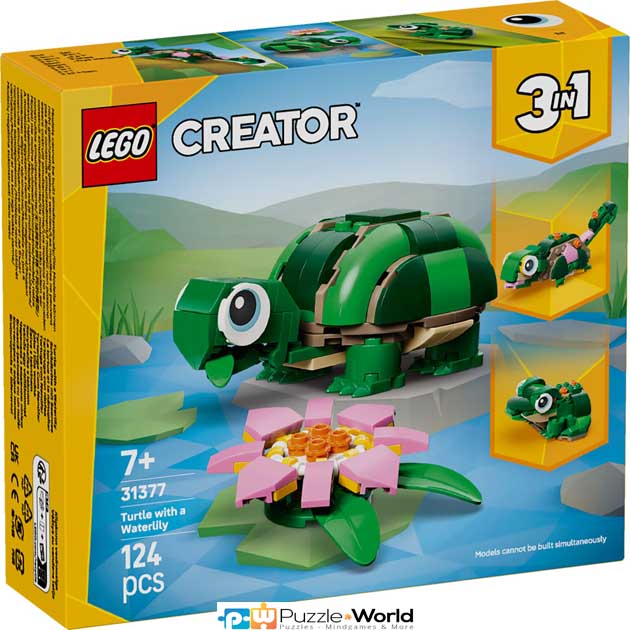 Lego Creator: Turtle With A Water Lily Flower (124 pcs)