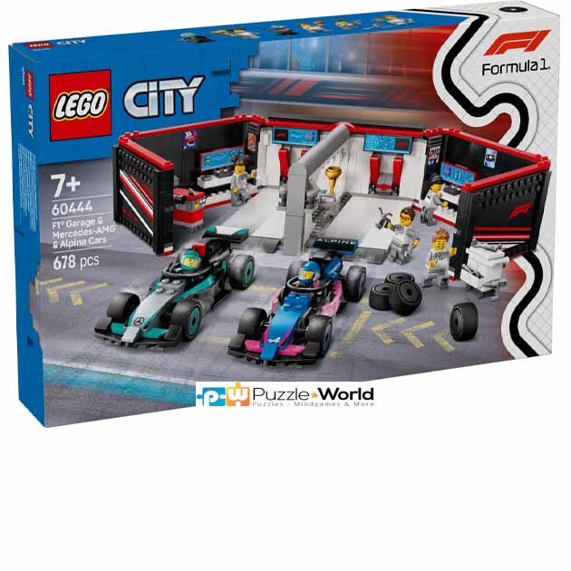 Lego City: F1 Garage & Mercedes-AMG & Alpine Cars (678 pcs)